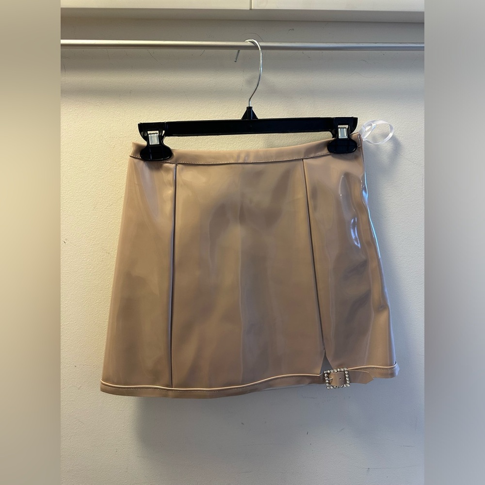 NEW For Love and Lemons High Roller Latex Skirt Size XS - Picture 7 of 7